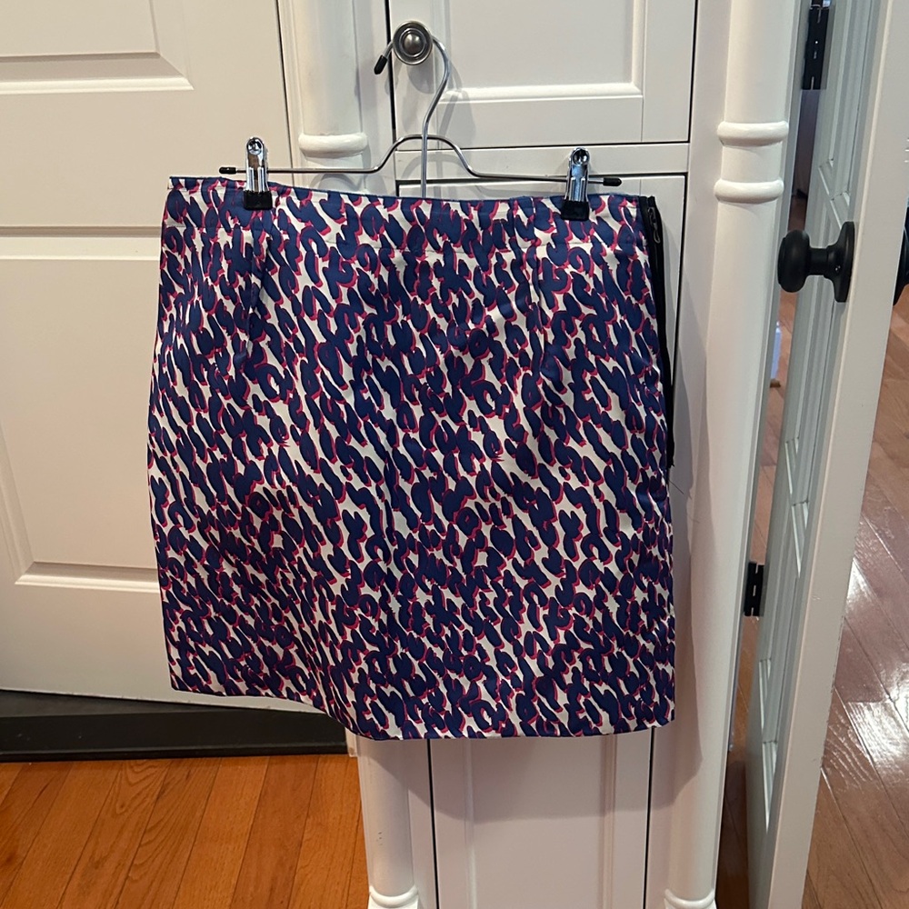 Lanvin Women's Purple and Pink Short Pencil Skirt
